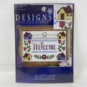 DESIGNS FOR THE NEEDLE HOMETOWN Counted Cross Stitch Kit #5102 7x5 NOS DIY